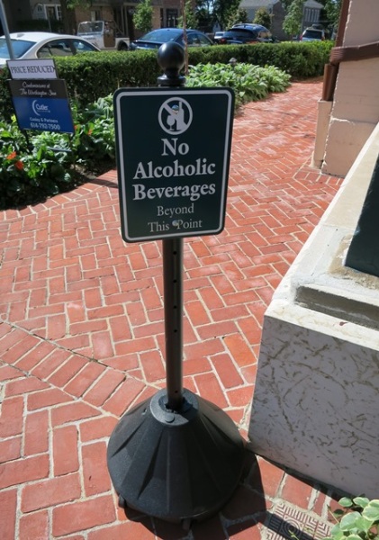 No Alcohol Beyond this point