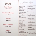 Large Size Menus