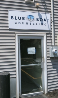 Blue Boat Counseling Outdoor Sign