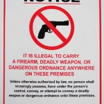 Gun Law Decals Thermal Printed UV protection