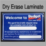 Dry Erase Lamination over full color print decal