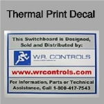 Thermal Print Decals for Long Term Use