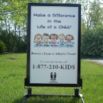 Windmaster displays for non profit organization