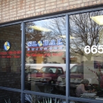 Global Builders Window Lettering