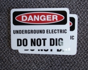 Danger Do Not Dig Magnet
