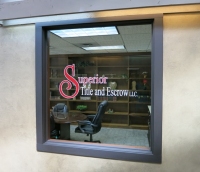 Superior Title Window Lettering