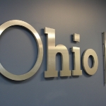Dimensional Lettering Brushed Gold Ohio Rehabiliatation Services