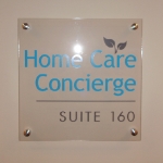 Home Care Mounted Suite Sign