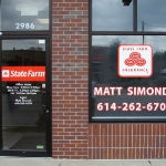 State Farm Window Lettering