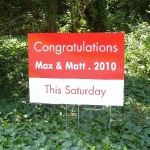 Coroplast Grad Sign