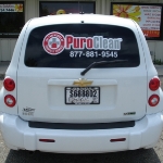 Window cut vinyl application