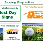 Golf Sign Options