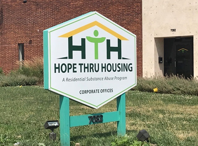 Hope Thru Housing Outdoor Sign