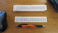 Henry Rides Bikes Decals