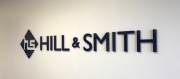 Hill and Smith Lobby Lettering