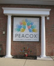 Peacox Sandblasted Sign