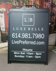 Luxe Belle Rolling Billboard A Frame