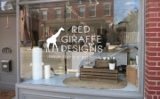 Red Giraffe Designs Window Lettering