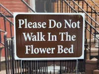 Flower Bed Sign
