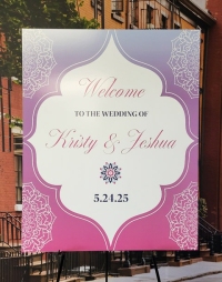 Kristy and Jeshua Wedding Sign