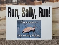 Sally Marathon Sign