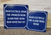 Main Electrical Room Signs