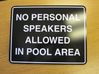 No Speakers in Pool Area