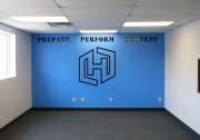 Hybrid Performance Wall Lettering