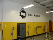 Wall applied logo