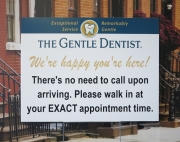 Gentle Dentist COVID Sign
